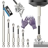 Hohe magnetische Schraubendreher-Bohrer-Set, 6-teilig, magnetische Schraubendreher-Bohrer, starke magnetische Sechskant-Bits für Heimwerker-Reparaturen zu Hause und den professionellen Einsatz (25 mm