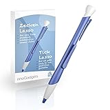 innoGadgets® Zeckenlasso | Zecken schnell und einfach mit innovativer Schlinge entfernen | Zeckenschutz für alle Tiere | Zecken Stift (Blau)