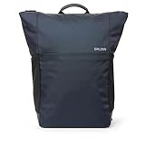 Salzen Plain Backpack - 21l Business Rucksack mit Laptopfach und RFID-sicheres Fach, in der Farbe Dunkelblau, ergonomisch, wasserfest, nachhaltig ZEN-PBP-001-389