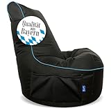 Bruni Cockpit – schwarzer Gaming-Sitzsack zum Zocken mit...