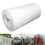 Sleeleece Gemüse Schutznetz Garten Insekten Netz Gartennetz für Pflanzen Kulturschutznetz Feinmaschig Pflanzenschutznetz Tunnel for Schädlings Kirschfruchtfliege Kohlfliegen(2x10M)