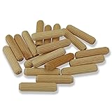 Mprofi MT® Holzdübel 10mm X 35mm - Holzdübel Set Ca.280 zu 290 Stück - Dübel Holz aus Buche - Verbindung Hölzern - Riffelholzdübel Ideal für Tischler und Heimwerken, Möbelbau - DT/10/500