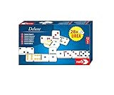 Noris 606108002 - Deluxe Doppel 6 Domino, Spieleklassiker