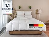 BEFA NATUR Made in Germany Daunenbettdecke 135x200 cm, Bettdecke aus Daunen für alle Jahreszeiten, Allergiker geeignet (nomite), Öko-Tex 100 Klasse 1 Zertifiziert