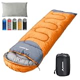 BISINNA Schlafsack 1.9kg 4 Jahreszeiten Wasserdichter Warmer Deckenschlafsack mit Kompressionssack für Erwachsene, Damen, Herren Outdoor Camping, Wandern, Rucksackreisen