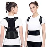 Magnetische Geradehalter zur Haltungskorrektur, Einstellbare Magnetische Schulterstütze Brace Schulter Rückenstütze Gürtel Rückenbandage Haltungstrainer Haltungskorrektur Rücken für Damen und Herren