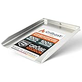 Grillrost.com Das Original Edelstahl Grillplatte | Plancha 45x30cm - passend für Napoleon Rogue (mit Heckbrenner) | 4mm Massiv