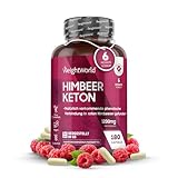 Pure Raspberry Ketones Kapseln - 6 Monate Vorrat - 1200mg Himbeer Pulver - 180 Vegane Kapseln - Natürliche & Geprüfte Zutaten - Für Keto - Mit reinem Himbeerfruchtextrakt - WeightWorld