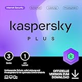 Kaspersky Plus Internet Security 2024 | 3 Geräte | 1 Jahr | Anti-Phishing und Firewall | Unbegrenzter VPN | Passwort-Manager | Online-Banking Schutz | PC/Mac/Mobile | Aktivierungscode per Email