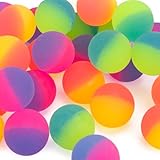 HAKACC Flummis, 35 Stück 25mm Flummies für Kinder Mitgebsel Kindergeburtstag Gastgeschenke Springball Gummiball Hüpfball give aways Mitbringsel Partygeschenke