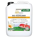 AQUAbasics Gartenteich Bio-Teichklärer für kristallklares Wasser ohne Chemie - Befreit den Teich von grünem und trüben Teichwasser - Natürlicher Teich-Klärer, Größe:2.5 Liter