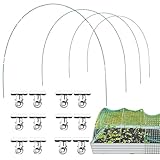 Gewächshausbügel – Anti-Rostbügel für Netze | gebogene Schutzheringe für Gemüsegarten im Freien, Gemüse, Erdbeeren, Kohl