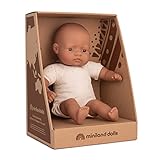 Miniland Dolls: lateinamerikanische Babypuppe, 32 cm, mit weichem Stoffkörper, in Geschenkbox