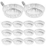 LIFKOME 200 Stck Aluminium Wägeschalen Mittlere Kapazität Stabile Labor Wägeplatten mit Griffen Stapelbar Praktisches Wägegeschirr für Präzises Wiegen im Labor