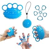 Abiemuce Fingertrainer, Handtrainer, 3 Stück Arthritis Hand Ball, Igelball Weich Gummi Knetball, Fingerstretcher, für Hände Therapie, Arthrose Training, Griffstärkung, Lindert Stress,Angstlinderung