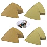 NineSSJLY 120 Stück Schleifpapier Set 80x80mm – 2 Körnungen (100/120) je 60 Stück – Klett Schleifblätter für Multischleifer, Deltaschleifer – Für Holz, Metall, Kunststoff und Lack