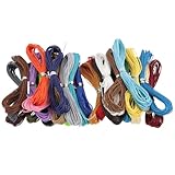 KONTONTY 30 Stück Gewachste Baumwollschnur DIY Schmuckherstellung Bastelschnur für Armbänder und Dekoration Farben Erhältlich für Kreative Projekte