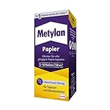 Metylan Papier, starker Tapetenkleister für leichte, normale und schwere Papiertapete, Kleister zum Tapezieren und Basteln ohne Konservierungsmittel, 1x125g