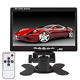 Lychee Rückfahrkamera (7 Zoll) TFT LCD-Monitor für Auto Kamera,LED-Hintergrundbeleuchtung,800 x 480 hoher Auflösung,mit Fernbedienung und Montagehalterung