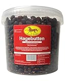 Scheidler Horse-Direkt Hagebutten für Pferde, Ponys - 2 kg Eimer Getrocknete Ganze Früchte mit Vitamin C, Ideal als Zusatzfutter oder Leckerli, Natürliches Pferdefutter, Ohne Zusätzlichen Zucker