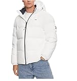 Tommy Jeans Herren Pufferjacke Essential Down Jacket Warm, Weiß (White), XL