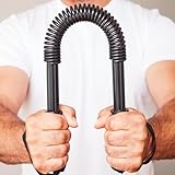 Biegehantel für Krafttraining Biegestange Federstahl Biegsame Flexible Feder-Hantel Königsfeder Fitness-Training Armtrainer Biegefeder (20 kg Widerstand)