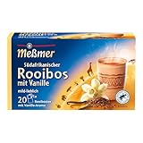 Meßmer Ländertee Südafrikanischer Rooibos mit Vanille | 20 Teebeutel | mild-lieblich mit Vanille-Aroma