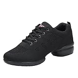 Damen Tanzschuhe Jazz Tanzsneaker Leicht Atmungsaktiv...