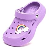 HOBIBEAR Unisex Kinder Classic Clogs Gartenschuhe Mädchen Jungen Strand Sandalen