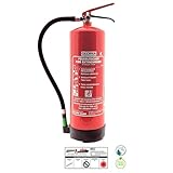 GLORIA Bio-Schaum-Dauerdruck-Feuerlöscher SDE 6 - fluorfrei - Inhalt 6 l - Brandklasse A+B - inkl. Wandhalterung