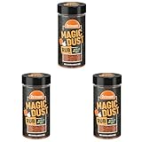 Ostmann Gewürze - Magic Dust | BBQ Rub Gewürzzubereitung | Trockenmarinade für Grillfleisch | Ideal zum Marinieren von Grillfleisch aller Arten | Vegan | 140 g im Streuer (Packung mit 3)