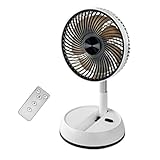 KUAIYIJU Multifunktionaler faltbarer Ventilator, effizienter Kühlventilator, leiser Ventilator, leistungsstarker Ventilator, Fernbedienung, Ventilator, Bodenventilator für Outdoor-Reisen