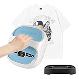 Transferpresse, Mini Heat Press Maschine für T-Shirts, 540 W Tragbare Bügelpresse 21×24 cm mit LCD-Display, Temperatur 0–250 °C & Timer, DIY Bügelpresse für Taschen, Mousepads, Heat Transfer Projekte