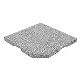 Doppler 1x Granitplatte 25kg I Beschwerplatte 50x50x4cm für Sonnenschirme mit max. 300cm Schirmdurchmesser I wetterfester Natursteinsockel mit Griffmulde I Schirmständer für Pendelschirme