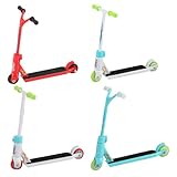 Pennle 4 Stückes Finger Skateboard, Finger Scooter, Abnehmbare Räder, Fingerspitzenbewegung, Trainiert Fingerkoordination, Mini Skateboard Ideales Spielzeug für Skateboard-Liebhaber und Kinder
