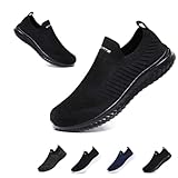 Hanani Slip On Sneakers Herren Damen Nurse Schuhe Walkingschuhe Outdoor Turnschuhe Sportschuhe Gym Bequem Leichte Schuhe Atmungsaktiv Freizeitschuhe Memory Foam Fitness Sporthalle
