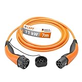 LAPP MOBILITY Typ 2 Ladekabel 11 KW 7m - 20a Ladekabel E Auto 3-Phasig - IP55 geschütztes Ladekabel Mode 3 - Ladekabel Typ 2 mit korrosionsresistenten Steckkontakten - geeignet für PHEV, BEV & EV