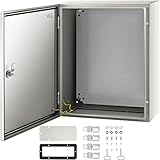 VEVOR Schaltschrank NEMA-Industriegehäuse, 50 x 40 x 20 cm NEMA 4X-Stahl-Verteilerschrank, IP66 wasserdicht und staubdicht, elektrischer Anschlusskasten für den Außen-/Innenbereich, mit Montageplatte