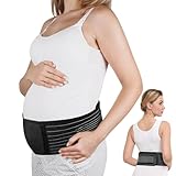 AUYAO Stützgurt Schwangerschaft Verstellbarer Bauchband Schwangerschaft Stützend Elastischer Stützgürtel Bauchgurt Schwangere Atmungsaktiv Schwangerschaftsgürtel Bauchgurt Stützt Taille Rücken Bauch