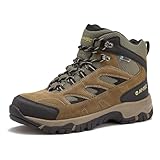 HI-TEC Yosemite WP Mid wasserdichte Wanderstiefel für Herren, leichte atmungsaktive Outdoor-Trekkingschuhe, Dunkelgrün, 11 US