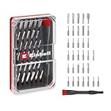 Original Einhell 33-tlg. Präzisions- und Elektronik-Reparatur-Set (mit Präzisionsbits, Präzisionsstecknüssen und Schraubendreher-Bithalter inkl. praktischer Aufbewahrungsbox)