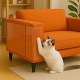 Kratzschutz Katze Tape 40cm x 3m Selbstklebend Kratzfolie Katzen Transparent Kratzfestes Sofa kratzmatte Katze Kratzschutzfolie Kratzfesten Schutzfolie für Sofa Couch Wand Tür und Möbel