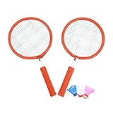 Badmintonschläger für Kinder,Kinder-Badmintonschläger-Set - Leichter Shuttlecocks-Schläger - Leichtes Schläger-Strandspiel-Spielzeugset inklusive 3X Badminton für den Innen- und Außenbereich