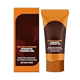 Bräunungsbalsam, Bräunungsbeschleuniger-Lotion, schnelle Bronz-Creme, lang anhaltende Bräune, Schnellabsorption und glatte Anwendung, 5,5x13,2 cm/2,17 x 5,2 Zoll für