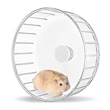 Bucatstate Hamsterrad, 18cm Laufrad Hamster Leise Hamster Spielzeug Transparent für Totoro Mouse Eichhörnchen Chinchillas Kleintier Haustier