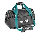 Makita E-15425 Werkzeugtasche 34 Liter, mit Trageschlaufen und Schultergurt, weite Öffnung, viele Innen- und Außenfächer, wasserdichter verstärkter Boden, Polyester, 510 x 295 x 280 mm (LxBxH)