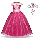 URAQT Aurora Mädchen Prinzessin Kleid, 3teiliges...