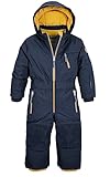 first instinct by killtec FISW 31 MNS ONPC Skioverall/Schneeanzug mit Kapuze, wasserdicht, dunkelblau, 98-104