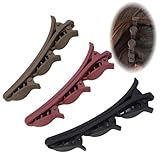 3 Stück Doppelschicht Geflochtene Haarspangen für Damen, Elegante Haarstyling Clips Haarklammern