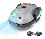 YARDCARE V100 Mähroboter ohne Begrenzungskabel, mit Vision Navigation, 150 Hinderniserkennung, Rasenroboter bis zu 150 m², Akku Rasenmäher Roboter mit Graskamm, Ersatzklingen